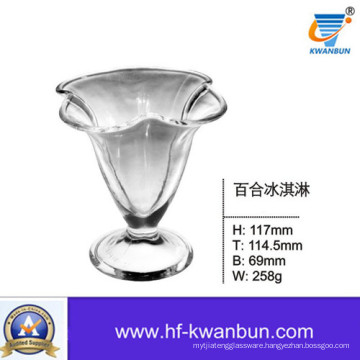 Clear Ice Cream Glass Bowl Tableware Kb-Hn0123